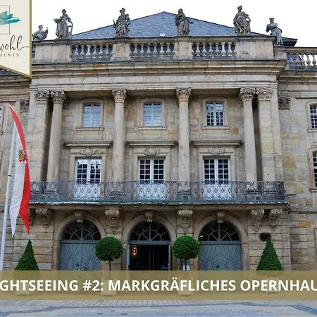 Semper Suite No1 - 2Zi Fewo 1-4 Pers, Balkon, Parkplatz, Hofgartennaehe Bayreuth Eksteriør billede
