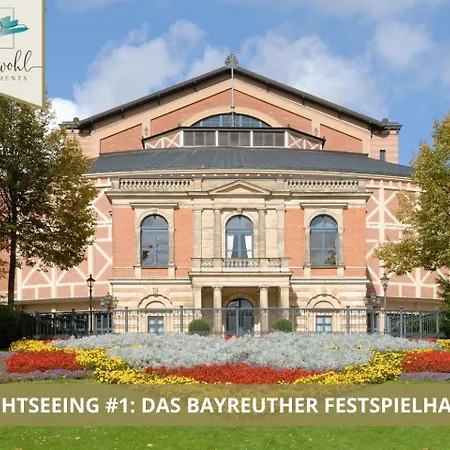 Semper Suite No1 - 2Zi Fewo 1-4 Pers, Balkon, Parkplatz, Hofgartennaehe Bayreuth Eksteriør billede